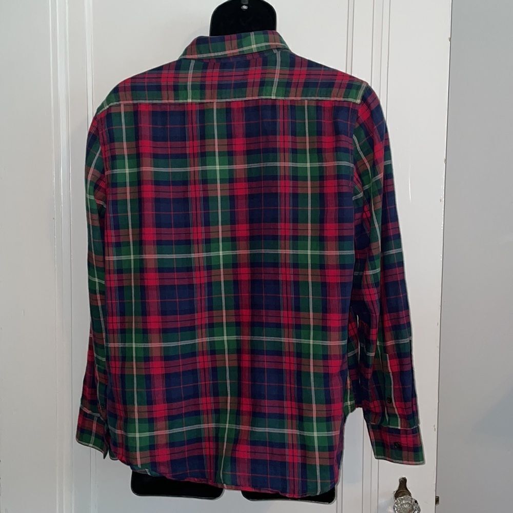 Chaps Denim plaid cotton shirt - Picture 6 of 9